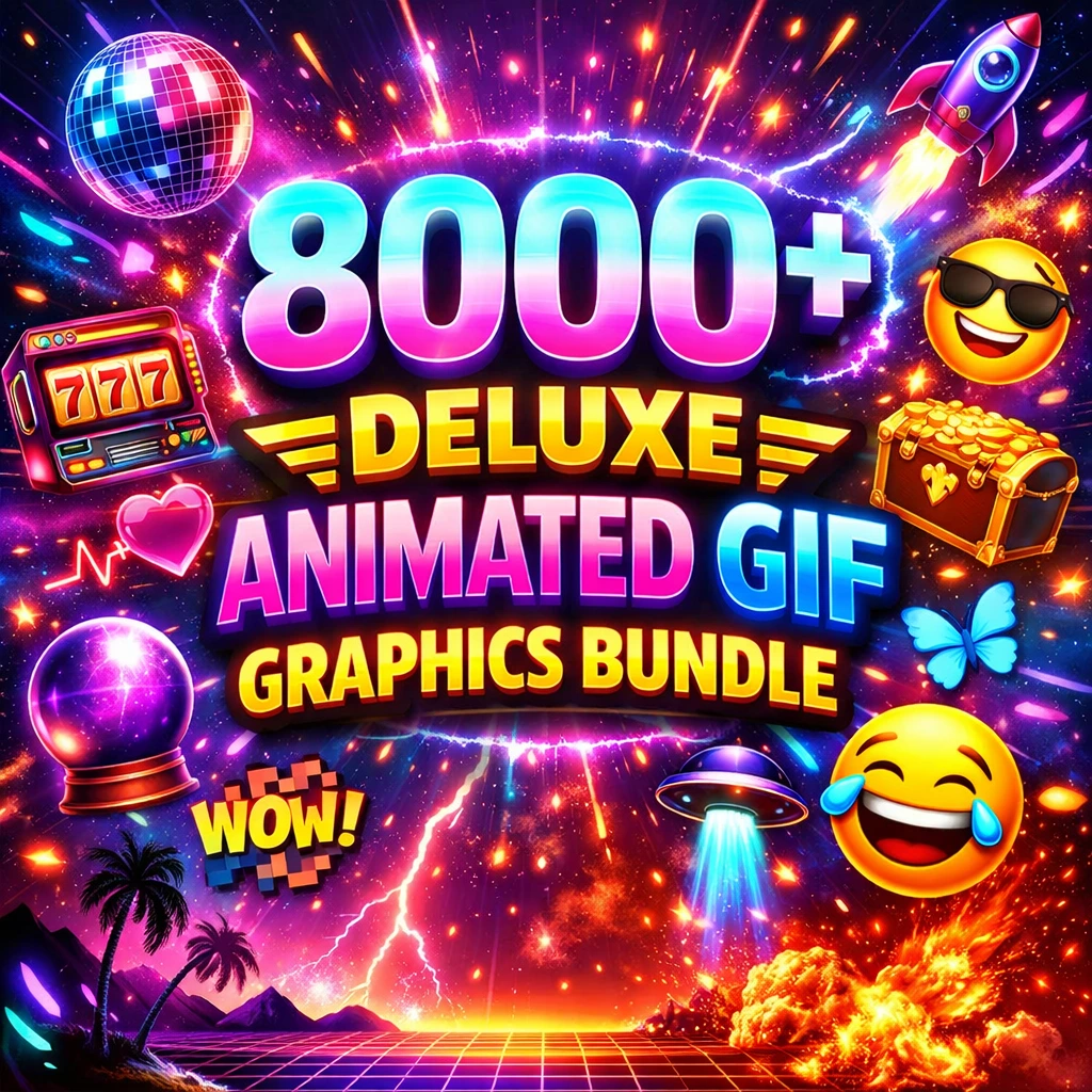 8000+ Deluxe Animated GIF Graphics - Bundle