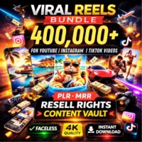 400,000+ Viral Reels Mega Bundle โ Ultimate Content Empire + Resell Rights!