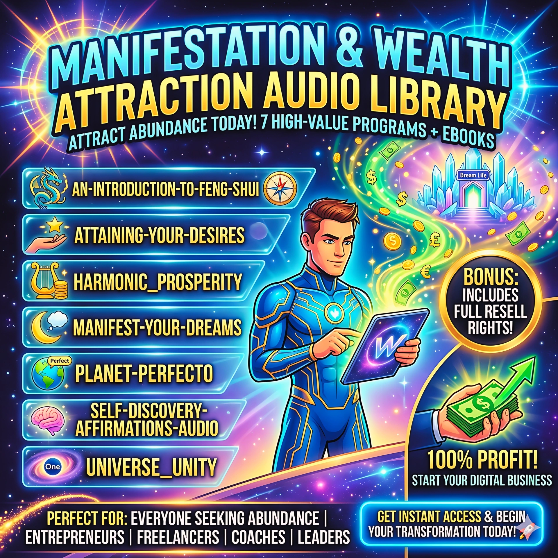 Manifestation & Wealth Attraction Audio Library - Image 2