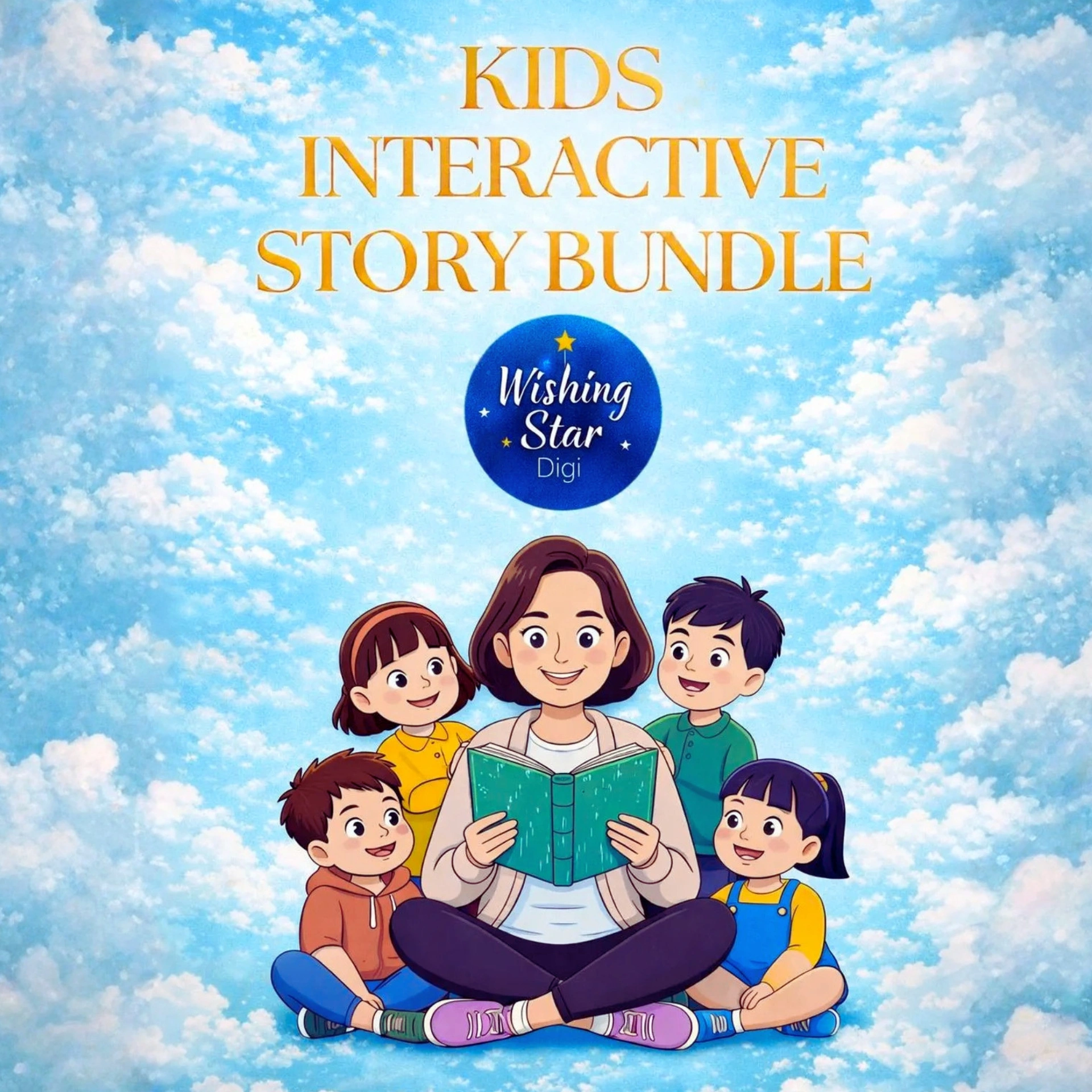 48 Interactive Kids Story Bundle β Editable Canva Templates + Resell Rights! - Image 2