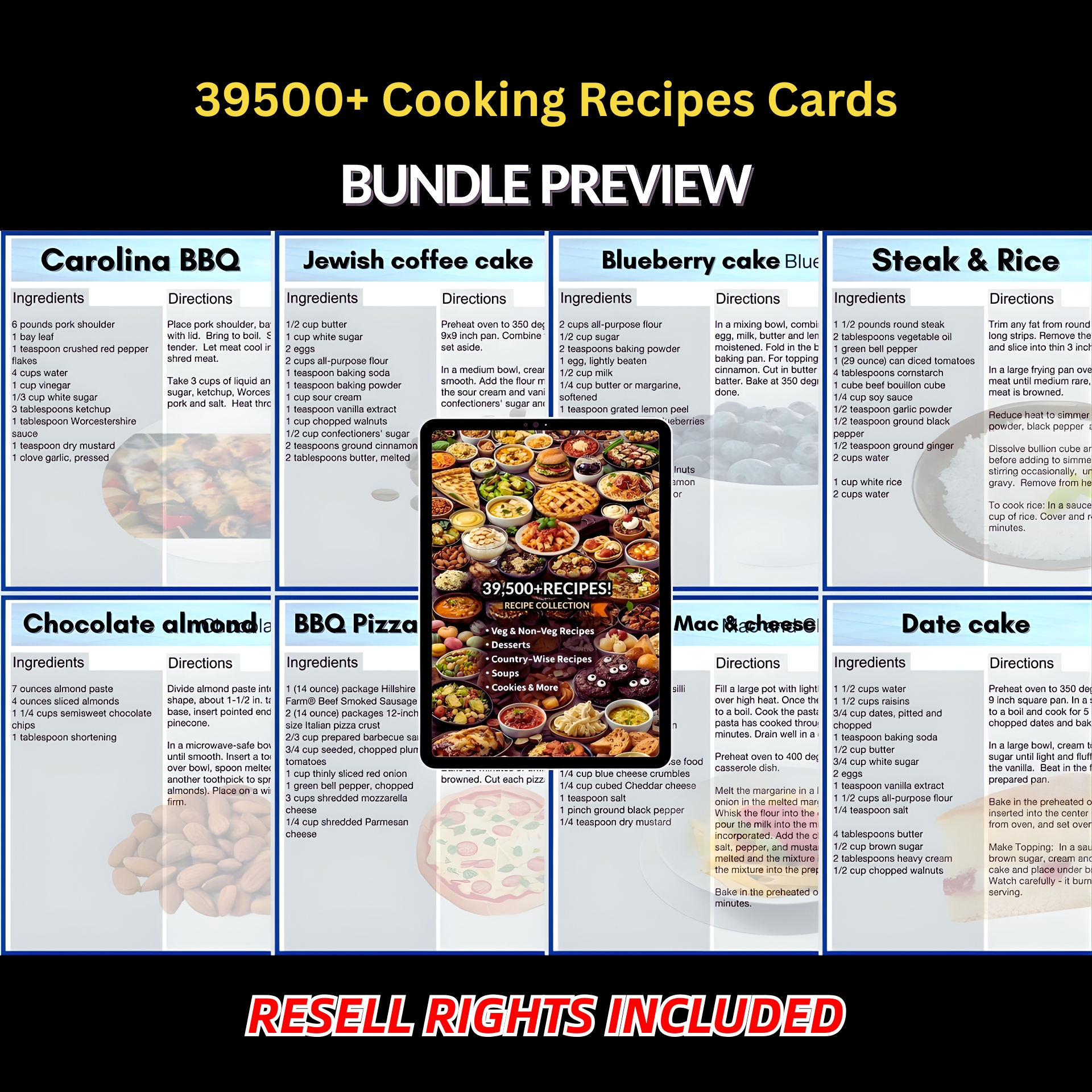 39,500+ Cooking Recipe Cards Bundle β Ultimate Kitchen Vault + Resell Rights! - Image 3