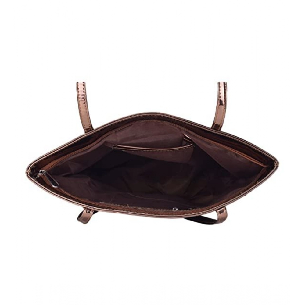 Generic Women's Synthetic Solid Shoulder Bag (Copper) - Image 2