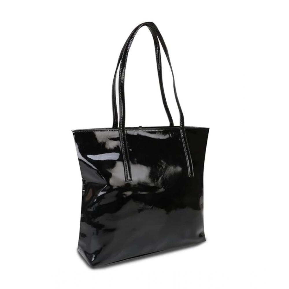 Generic Women's Synthetic Solid Shoulder Bag (Black) - Image 5