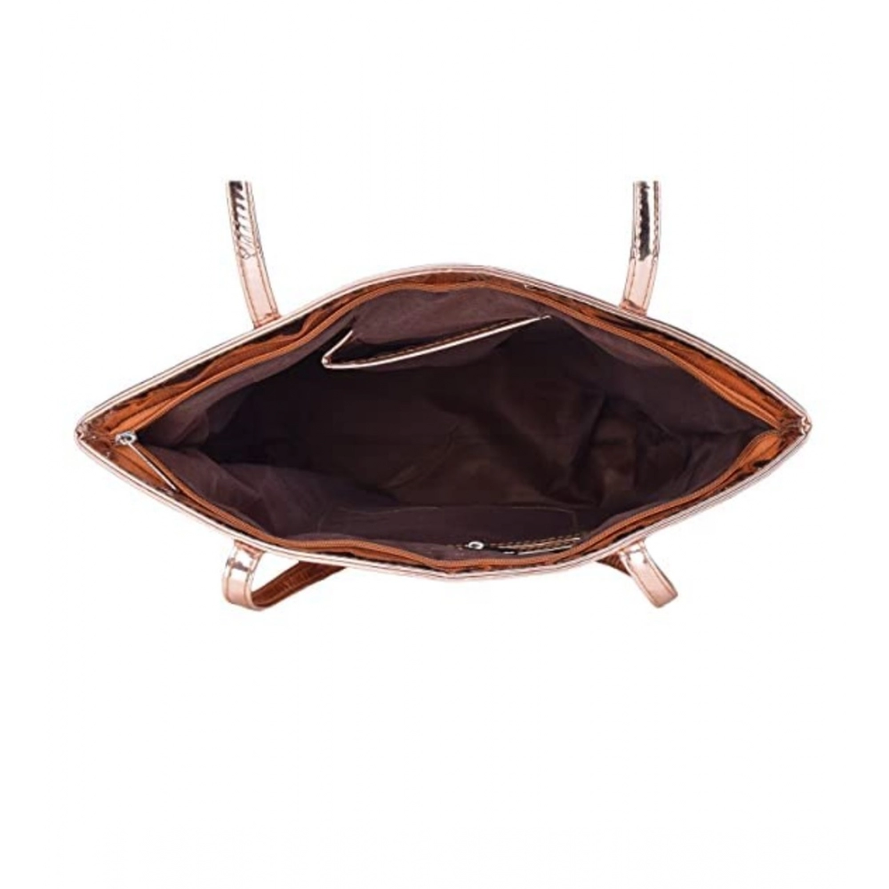 Generic Women's Synthetic Solid Shoulder Bag (Rose Gold ) - Image 2