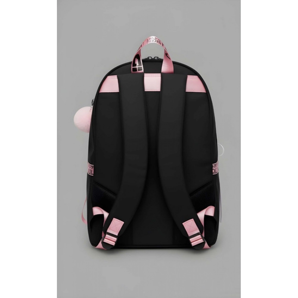 Generic Unisex PU Leather Solid Medium Zipper Backpack (Black) - Image 5